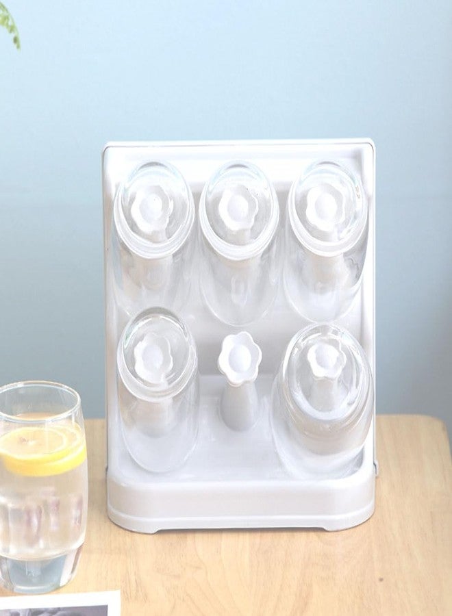 MINGFANITY Mug Rack, Kitchen Coffee Mug Tree Countertop Tea Cups Holder Standr, Hold six Cups, White - Image 3